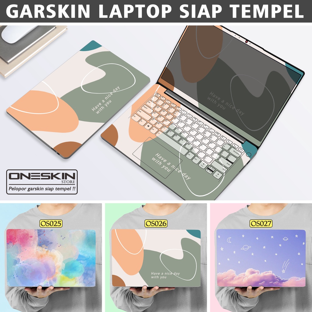 Garskin Sticker Laptop Protector Macbook Full Body Bottom Bezel Palmrest Skin Art Watercolor