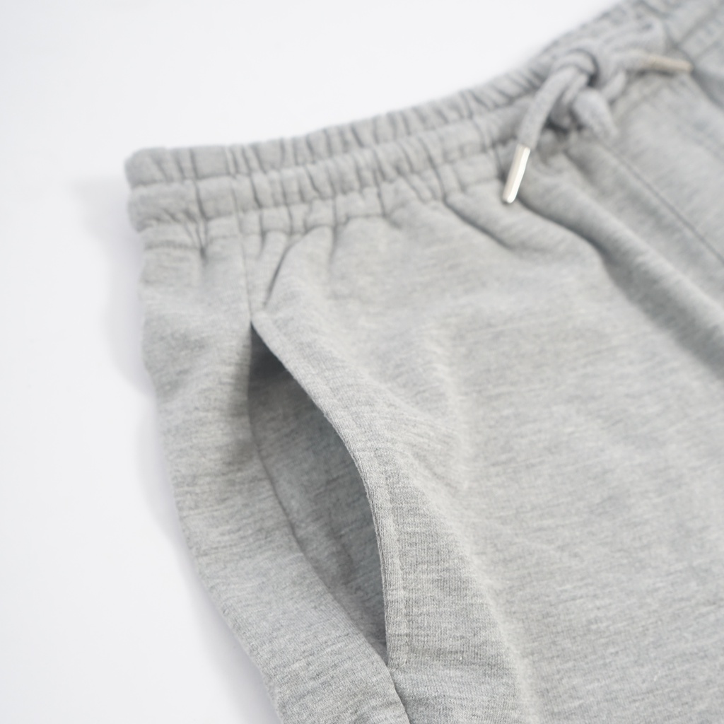 PLAIN Short SweatPants - Misty Grey