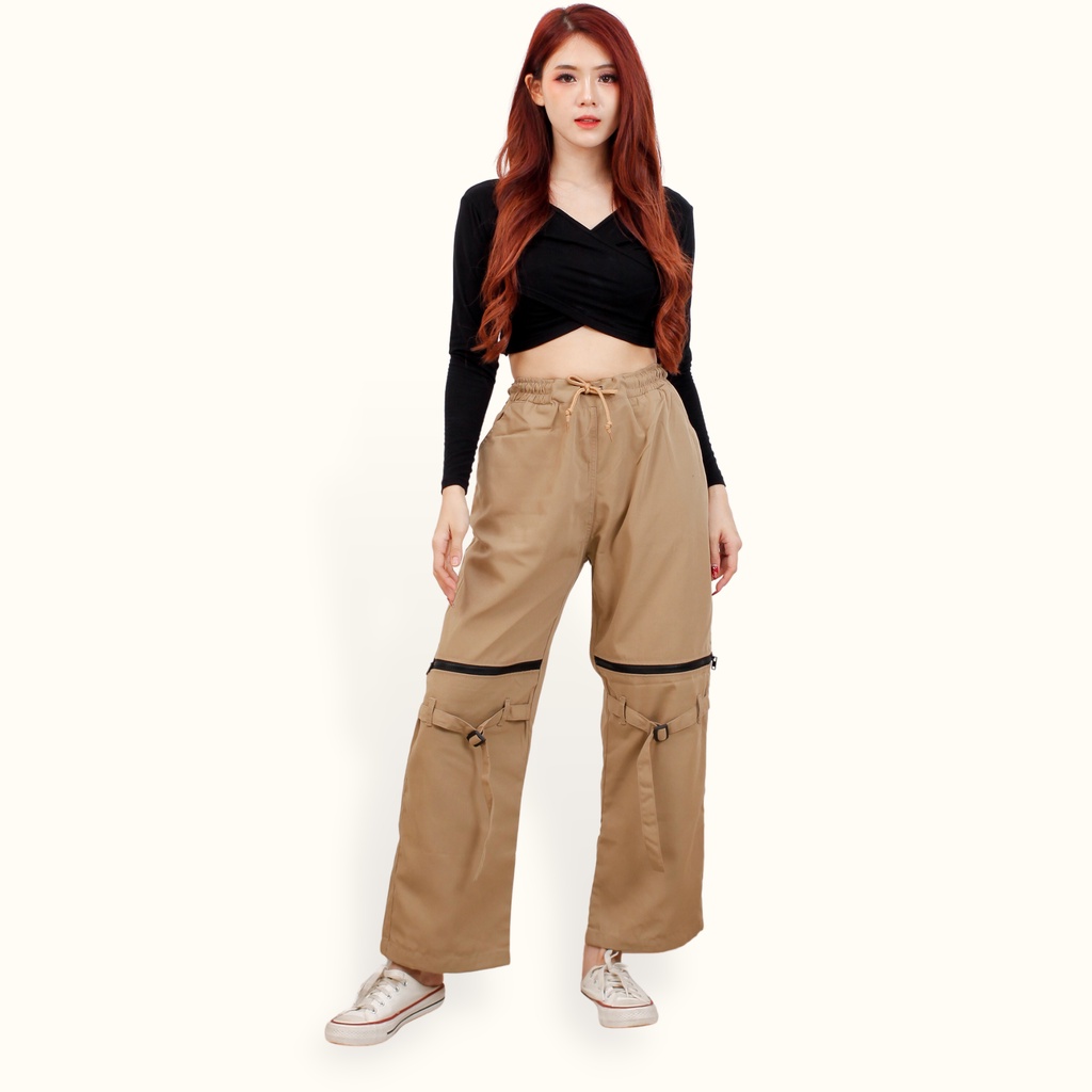 Celana Hypebeast Loose Fit Pants Streetwear Techwear - XSHOP Quen