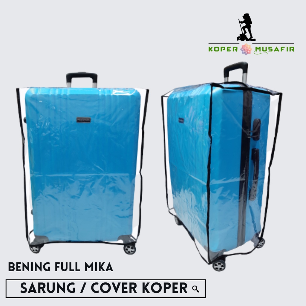 Sarung Koper ALL VARIANT ALL SIZE /  Cover Koper Mika LIS WARNA Transparant 16 18 20 24 28 Inchi / Pelindung koper bening murah / cover luggages all size MURAH/ PELINDUNG koper ANTI MALING BAHAN MIKA PREMIUM ORI MURAH BARU / Selimut Koper MURAH BARU ORI