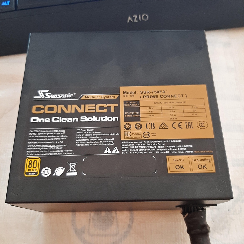 Seasonic CONNECT SSR-750FA 750W Power Supply 80 PLUS Gold Full Modular