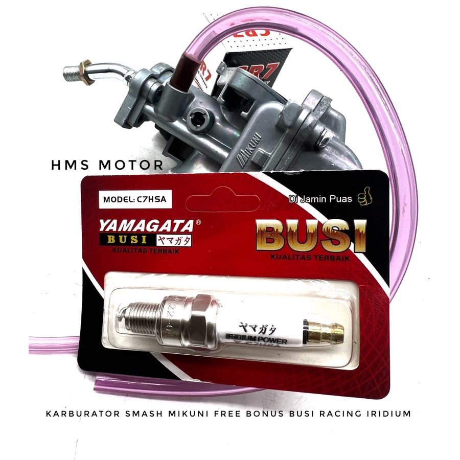 Karburator Karbu Smash Mikuni Micuni Free Gratis Busi Racing iridium Carbu Mikuni Smas Smesh