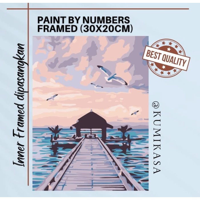

[TERBARU] DIY painting by number 30x20 kerajinan tangan - BALI