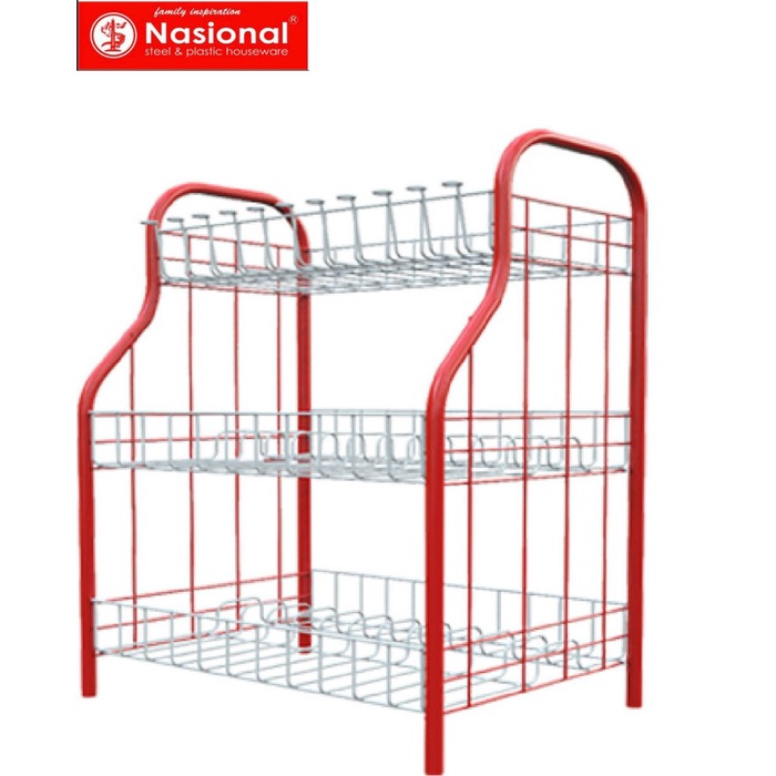Rak Rak Piring Susun 3 Besi