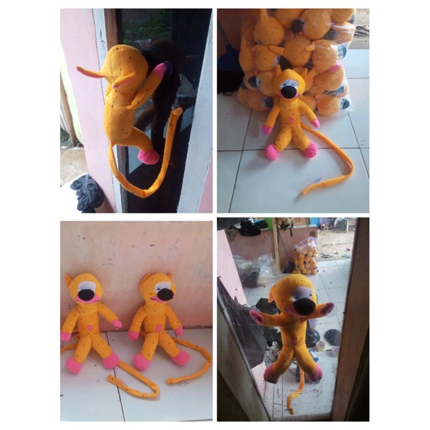 boneka marsupilami tempel buat di kaca mobil dan lain-lain