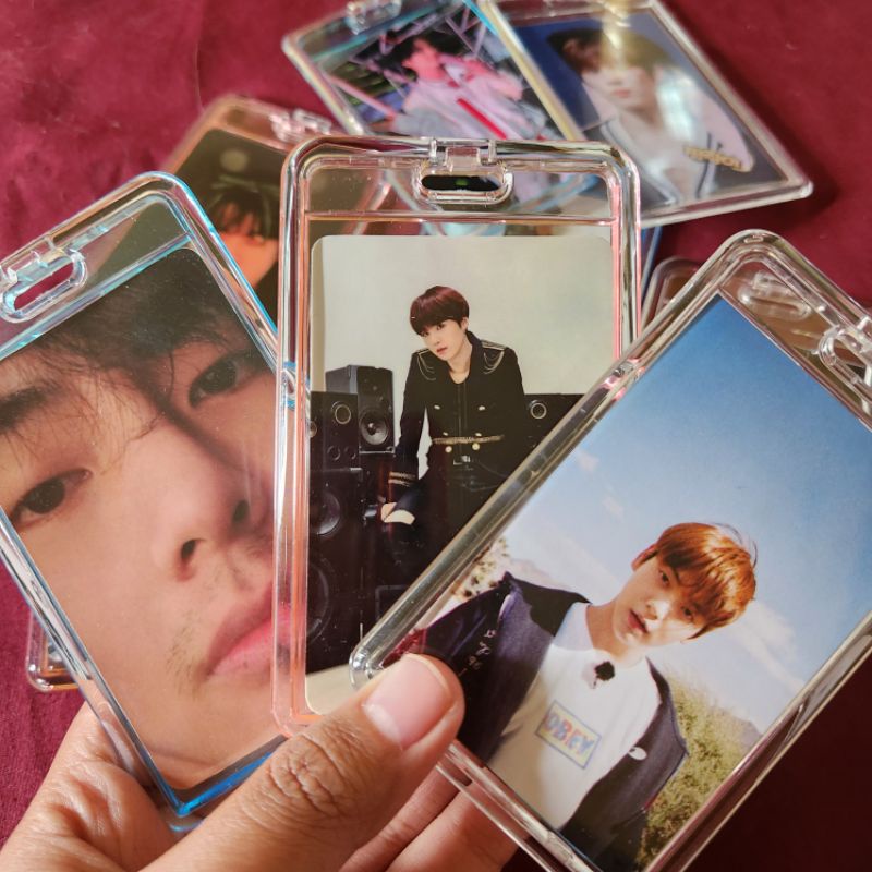 Bantex Photocard Card Holder Transparent Acrylic Akrilik Clear