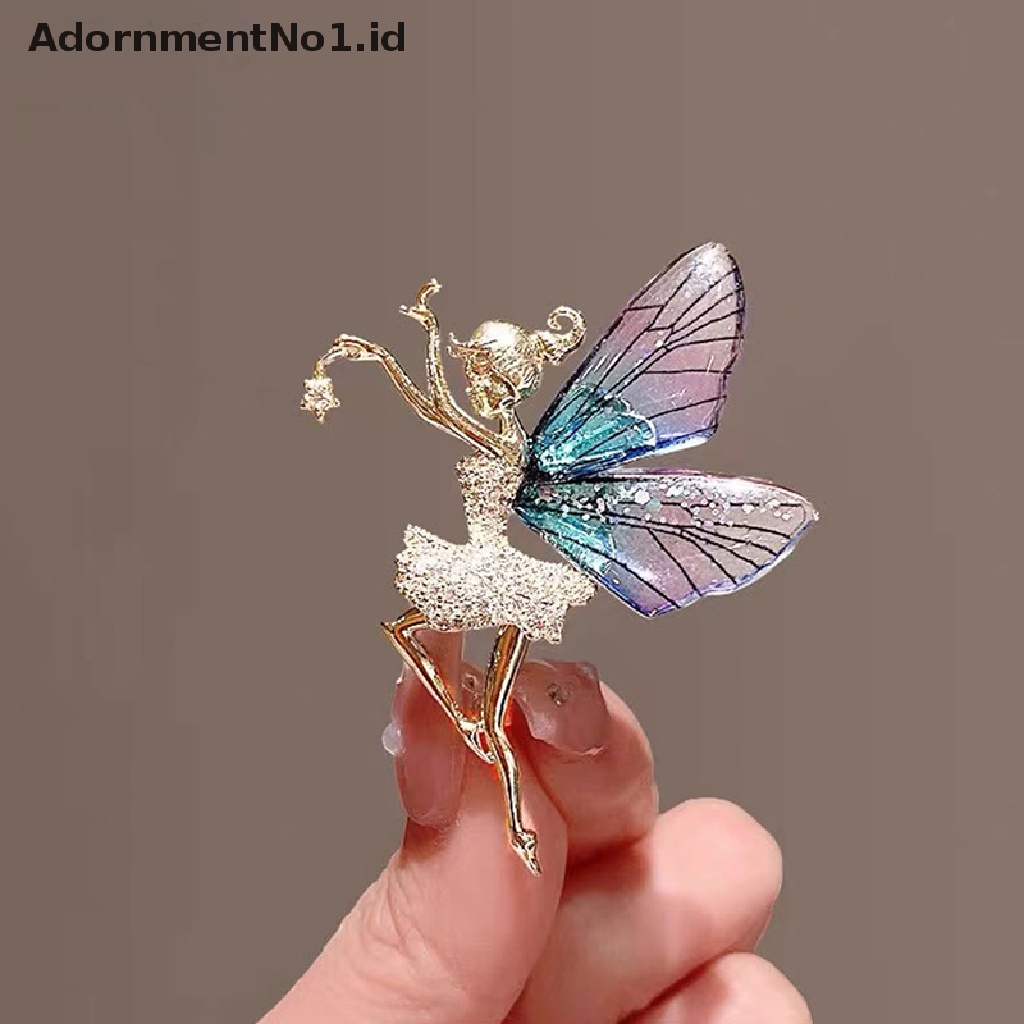 [AdornmentNo1] Kupu-kupu Peri Bros Fashion Kreatif Aksesoris Pakaian Pin Indah Butterfly Fairy Pin Untuk Wanita Pakaian Syal Klip Kerah Manset Pin Perhiasan Hadiah Bagus [ID]