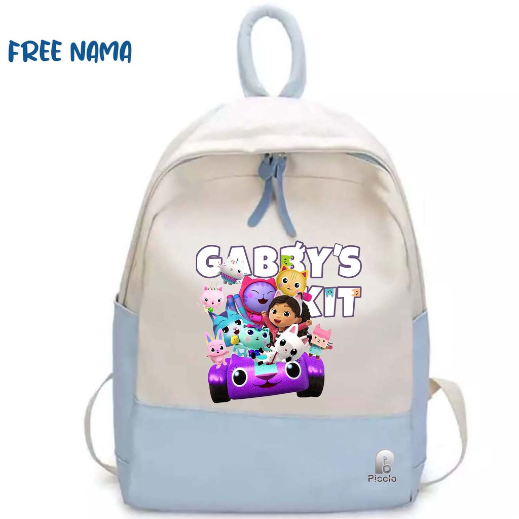 TAS RANSEL BACKPACK ANAK SEKOLAH MOTIF GABBY'S DOLLHOUSE (FREE NAMA)