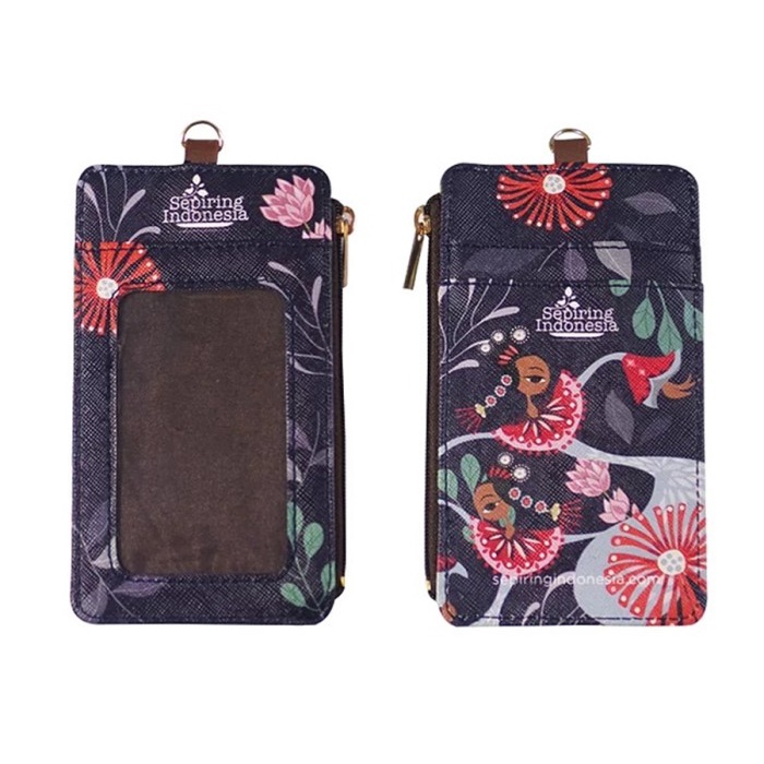 

Tag Holder Id Card Holder Sepiring Indonesia Lanyard Waterproof Fabric Leather