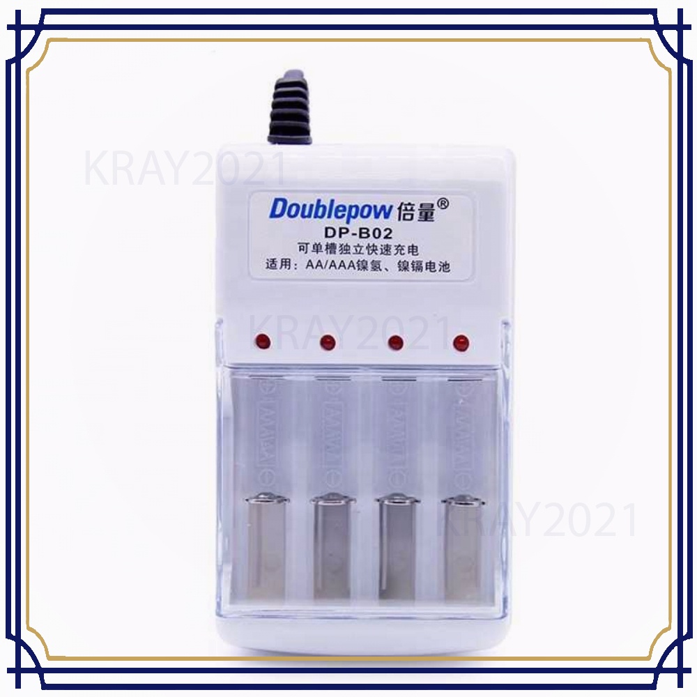 Charger Baterai 4 Slots for AA/AAA Ni-MH Ni-CD - BT038