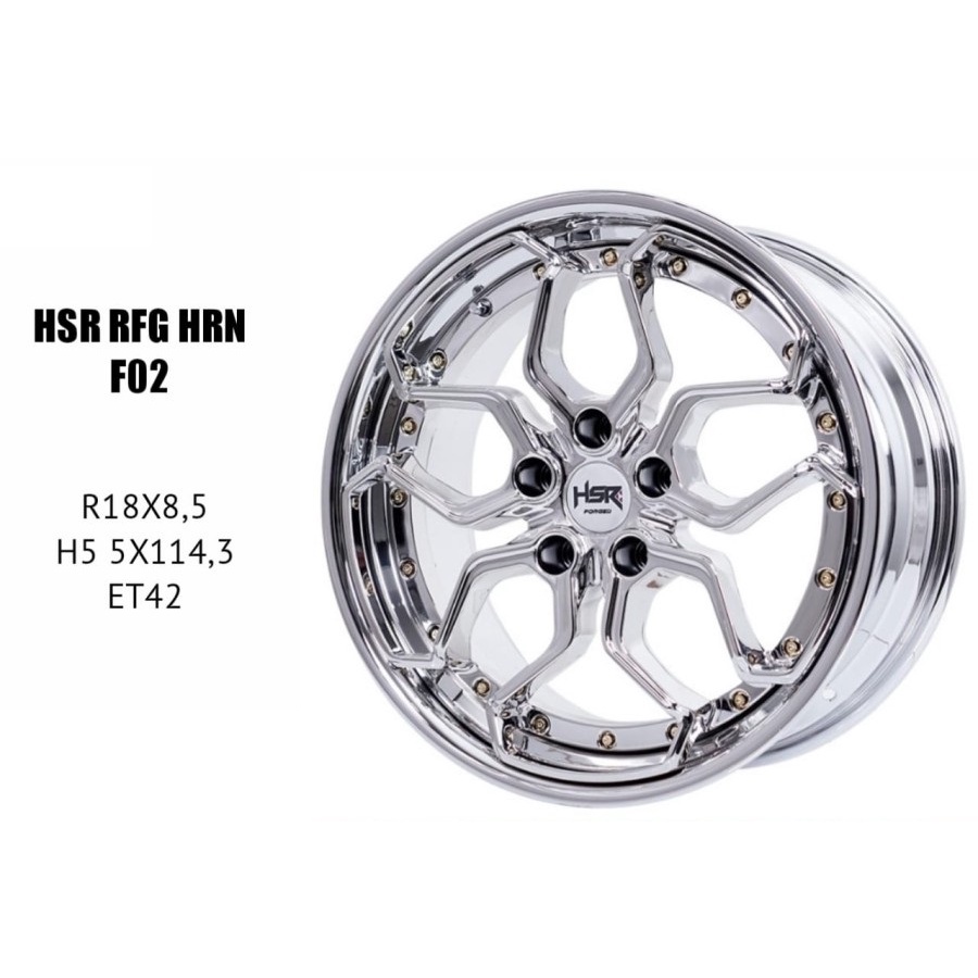 Velg HSR RFG HRN ( F02 ) Ring 18 Velg HSR RFG HRN R18 Chrome