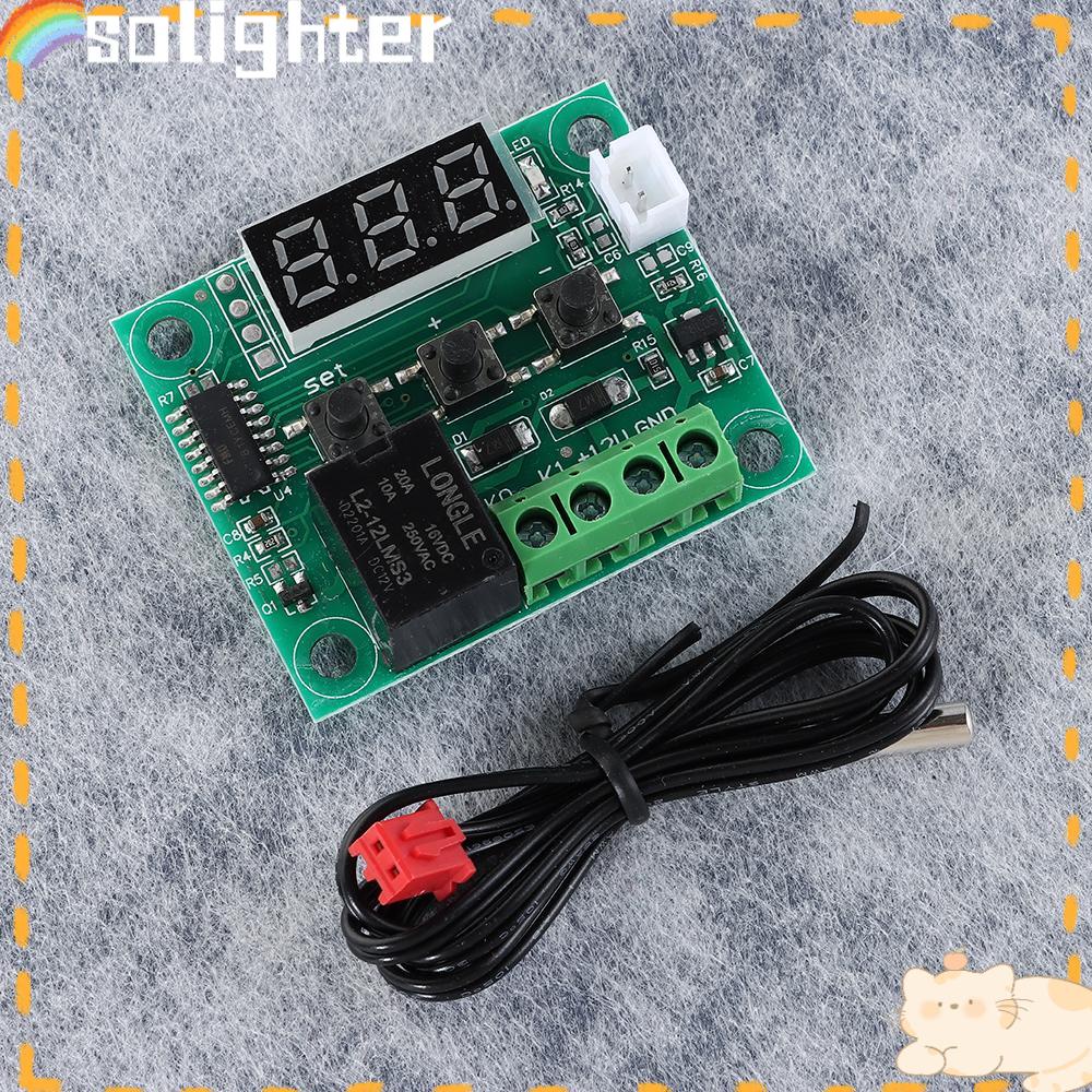 Saklar Kontrol Suhu SOLIGHTER 12V Saklar Relay Mikro Presisi Tinggi