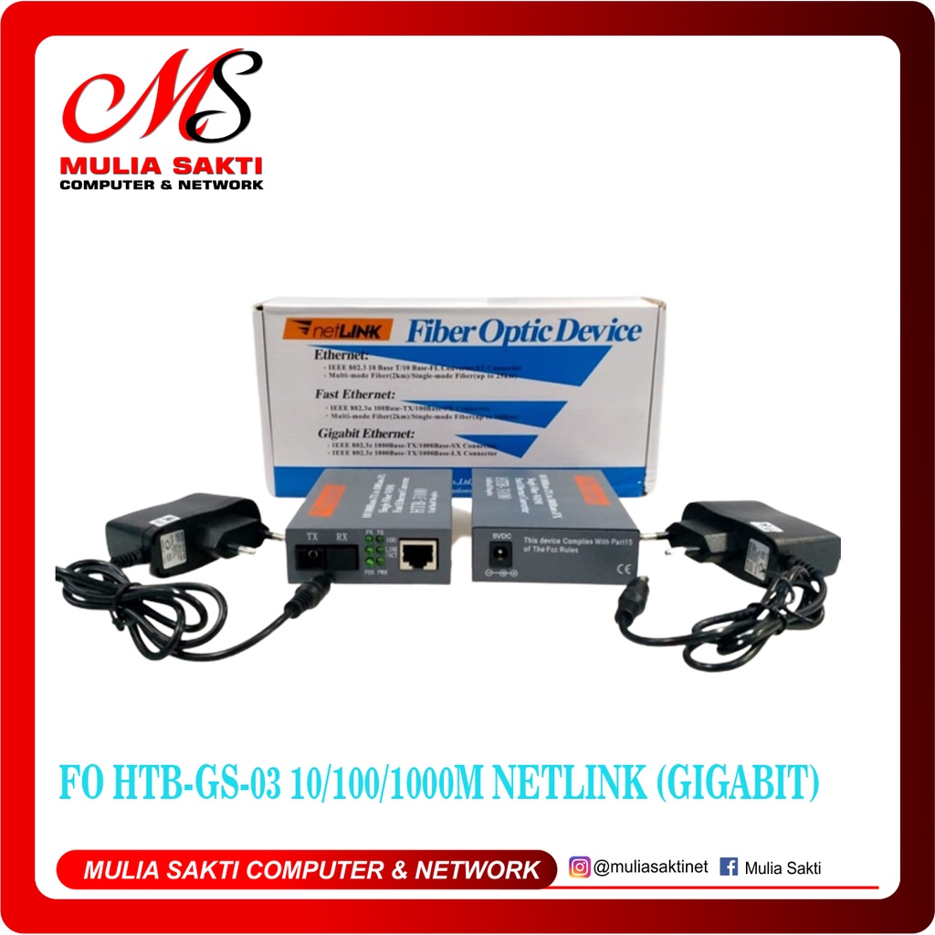 NETLINK HTB GS 03 10/100M/1000M  MEDIA CONVERTER Gigabit