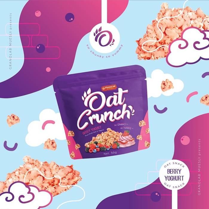 

Tennova Cipta Inatech Snack Ganolab Oat Crunch 50 gr Berry Yogurt