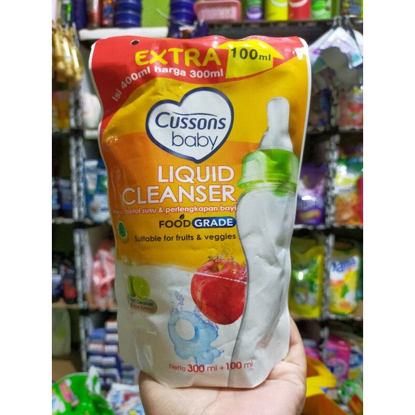 Cussons Pembersih dot bayi cleanser food grade 300+100ml