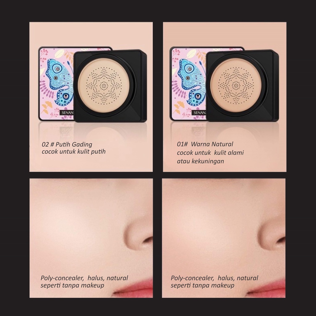 BB Cushion Beauty Cream Flawless Make up Full Coverage Long-Lasting