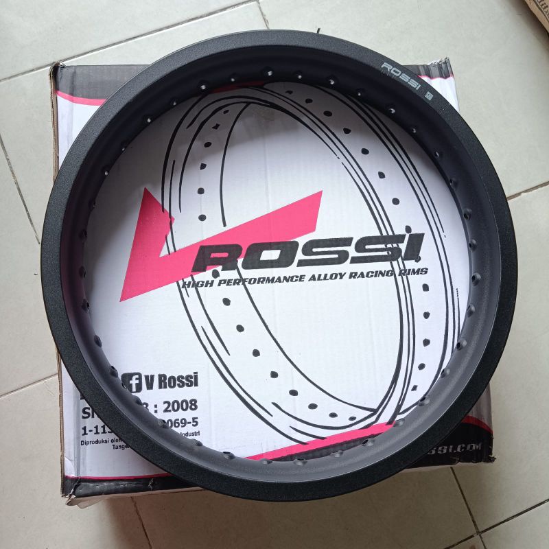 Velg Jari Jari VRossi Hole 36 W Shape Hitam Ring 18 - 160 185 215 250 300 350