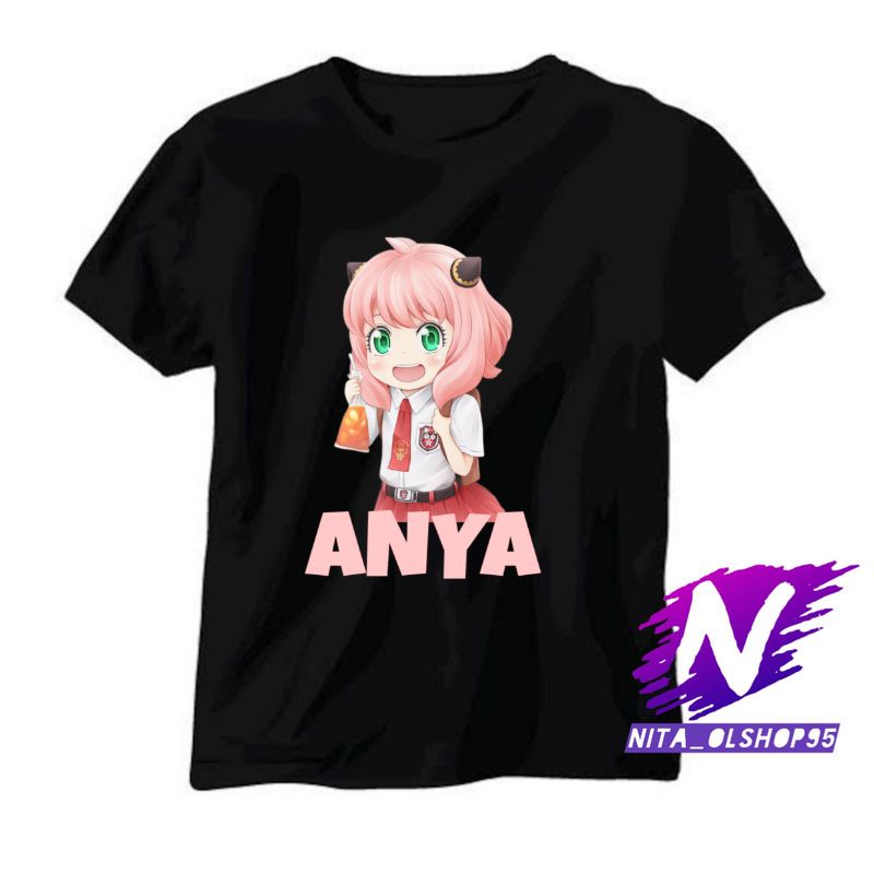 baju anak kaos anak anya forger anya lucu chibi anya sekolah