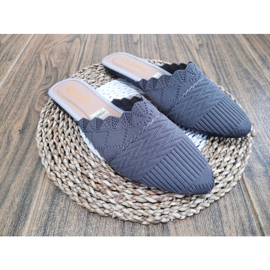 SANDAL WANITA SELOP RAJUT/SANDAL WANITA BAPAU RAJUT IMPORT/SANDAL FLAT/COD--SALLSA_SIC_COLLECTION-