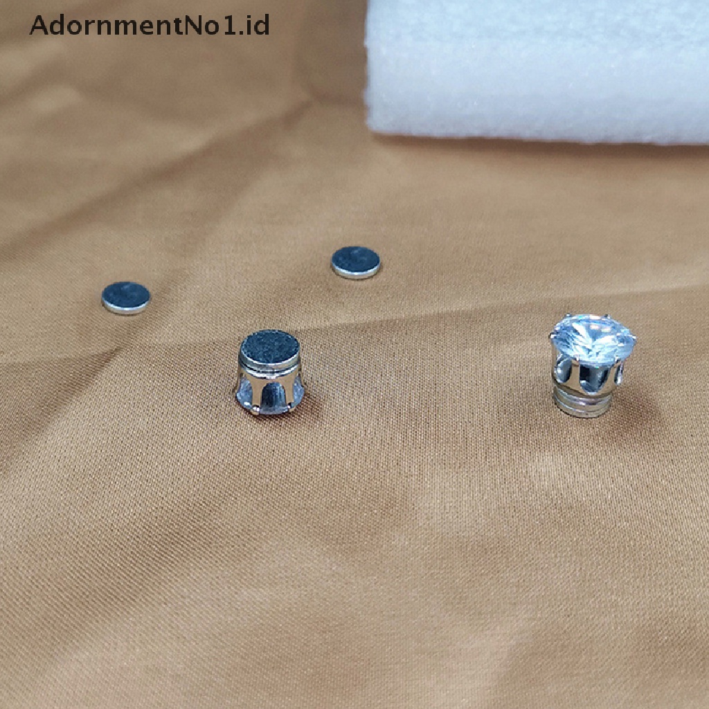 [AdornmentNo1] Anting Stud Telinga Magnet Kristal Zirkon Anting Magnet Non Perhiasan [ID]