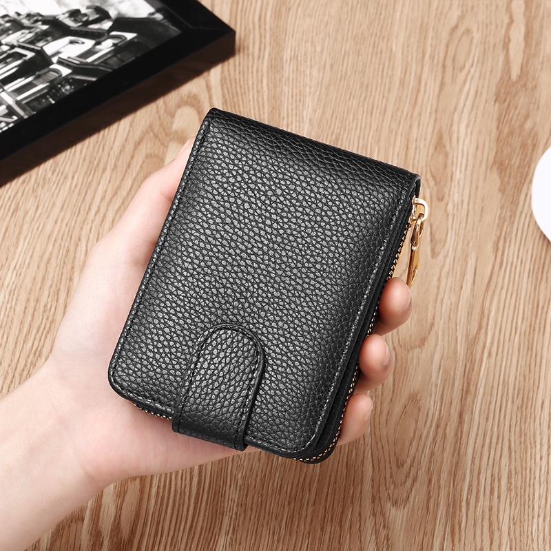 Dompat Kartu Wanita Import Card Holder Wallet Perempuan Motif Polos Kotak Cantik Dompet Perempuan Fashion D60