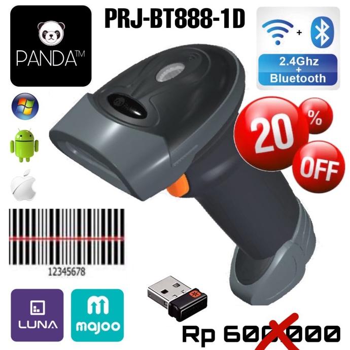 Wireless Bluetooth Panda PRJ-393 Laser Barcode Scanner Best Perfomance