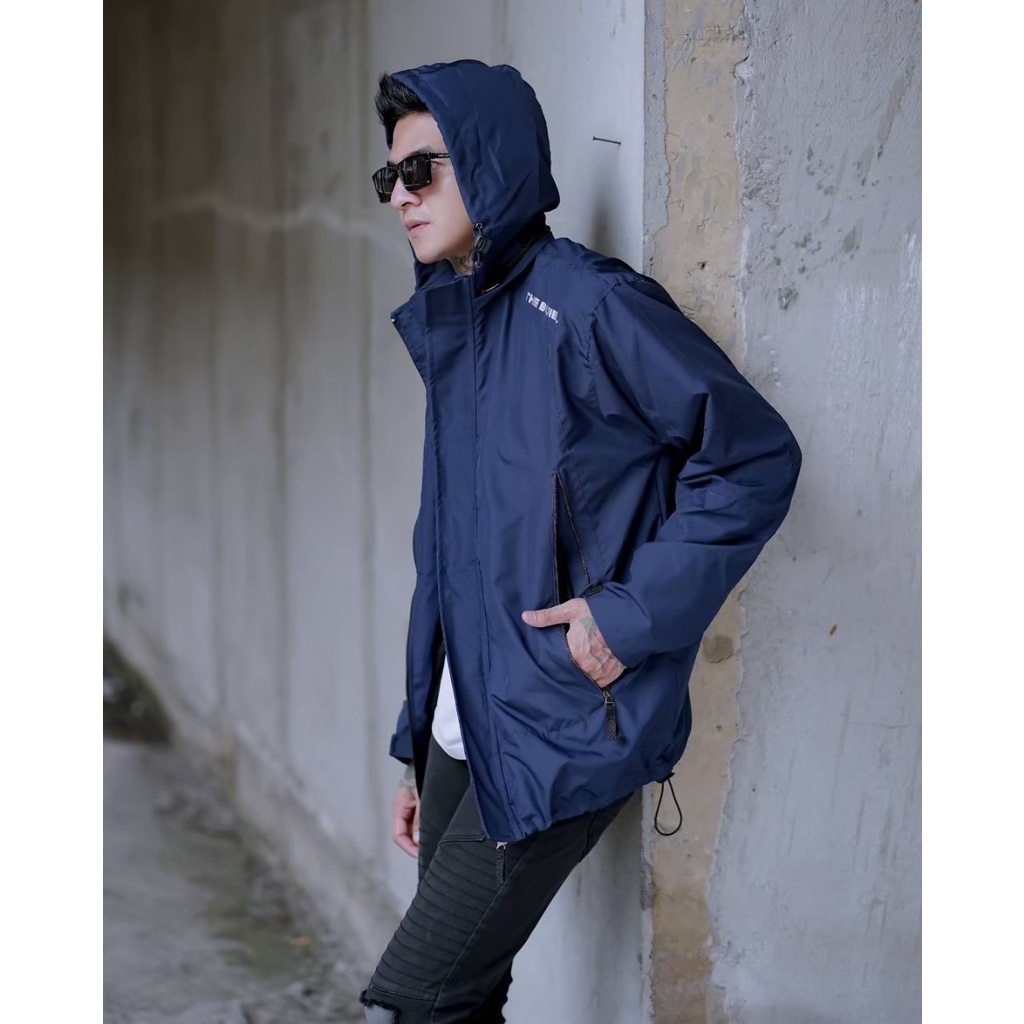 Full Navy Jaket The Bojiel More Jaket Parasut Jaket Outdoor