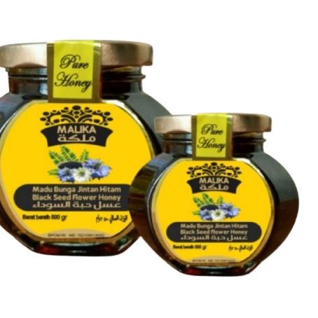 

♦ malika 500gr black seed honey bunga habbatusauda ○