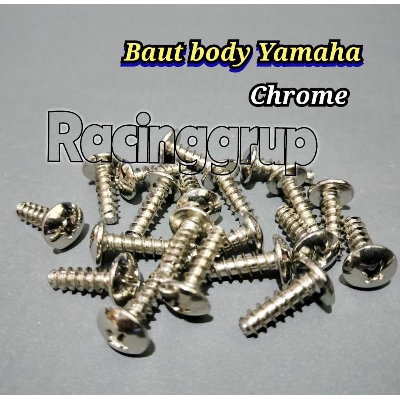 BAUT BODY CROME KUNCI OBENG BUNGA MOTOR YAMAHA MIO FINO XEON NMAX AEROX LEXI MIO J MIO M3 DLL 20Pcs(At78)