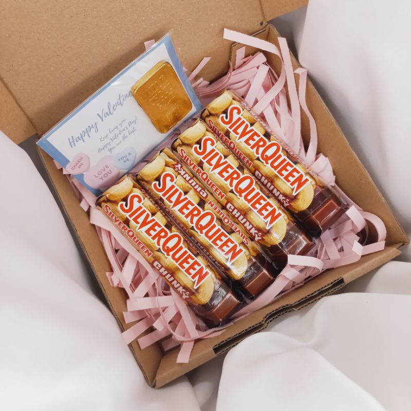 Silverqueen Hampers gift box chungky bar 30gr coklat