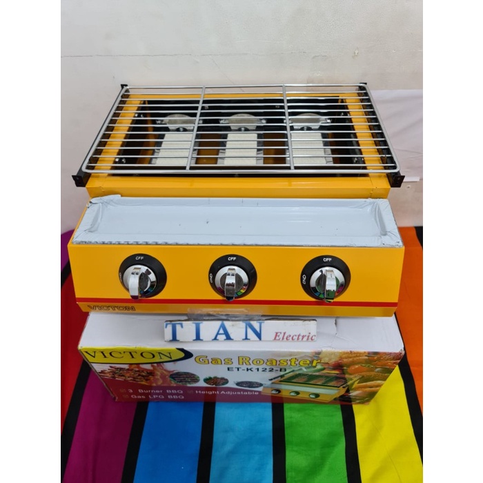 VICTON ET-K122B Gas Roaster 3 Tungku ORIGINAL.