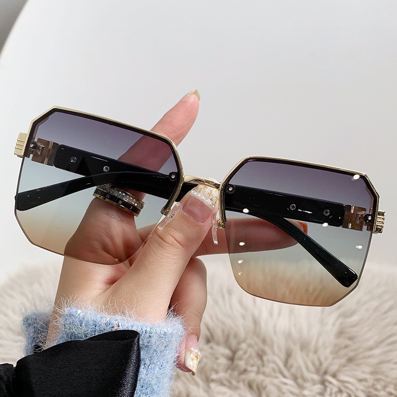 Kacamata Hitam Fashion Square Shades Untuk Wanita/Pria Eyewear