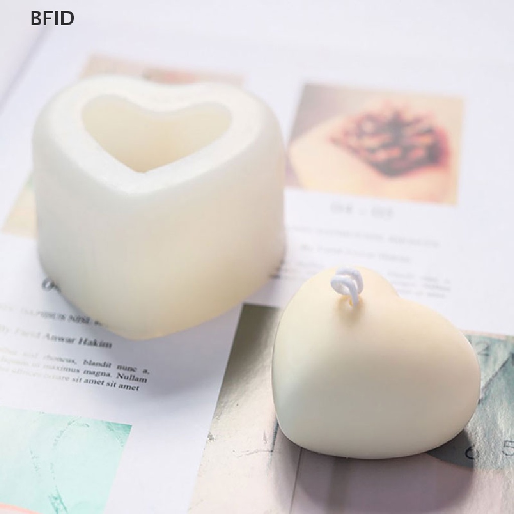 [BFID] Cetakan Silikon 3D Love Heart Aroma Plester Mould Dekorasi Kue DIY [ID]