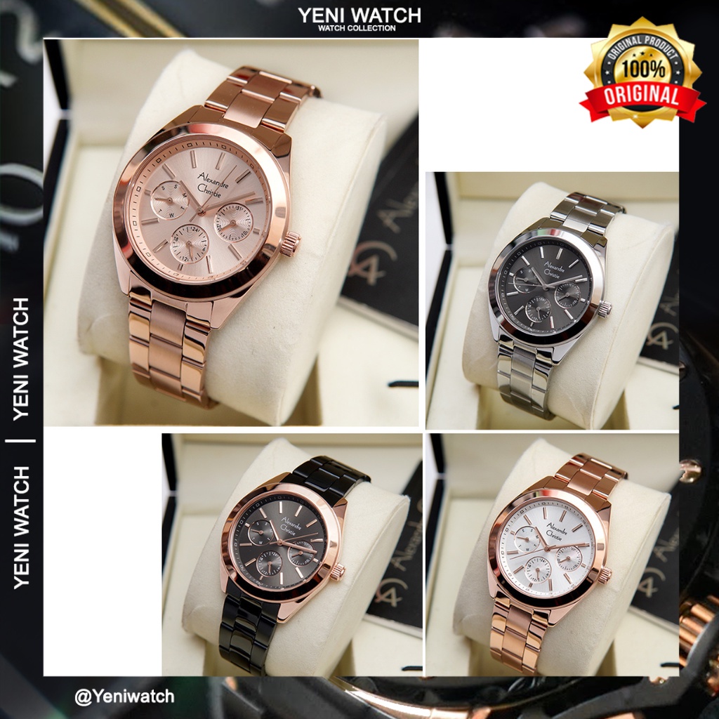 Jam Tangan Wanita Alexandre Christie AC 2950 Original Garansi Resmi 1 Tahun