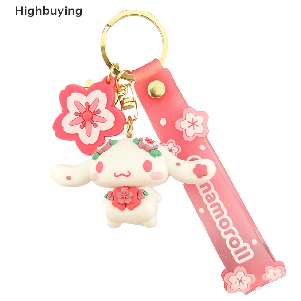 Hbid Kartun Lucu Pink Sakura Kuromi Melody Cinnamoroll Hello Kitty Pompompurin Boneka Gantungan Kunci Ornamen Liontin Gantungan Kunci Mobil Anime Tas Sekolah Pesona Liontin Glory