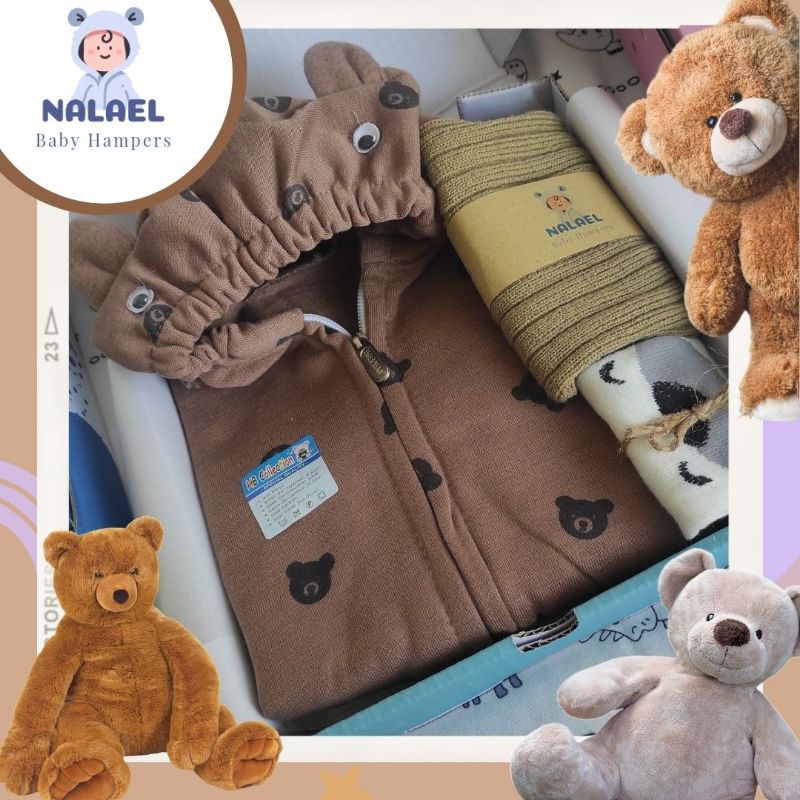 NALAEL hampers bayi kado lahiran bayi laki laki dan perempuan unisex bermanfaat HOODIE Series (COD/Pay Later)