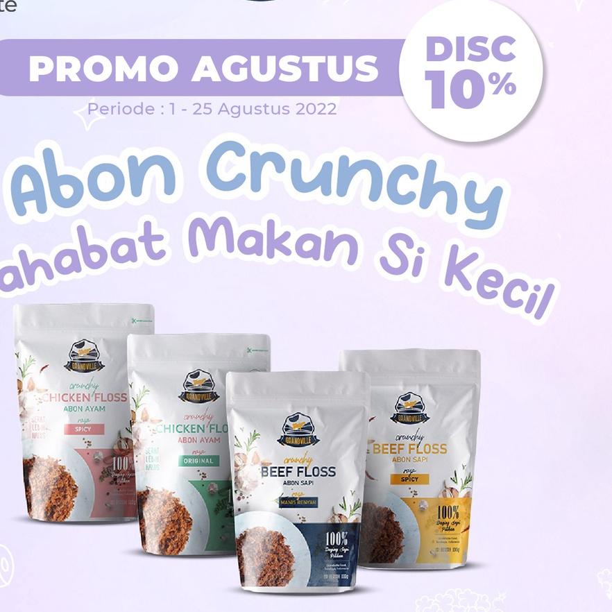 

12.12 GRANDVILLE ABON SAPI AYAM ASLI CRUNCHY | MPASI MAKANAN INSTAN SNACK 