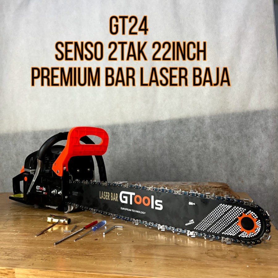 Senso gtools Eropa GT24 22inch bar laser baja premium lebih kuat dari - CHAINSAW GTOOLS