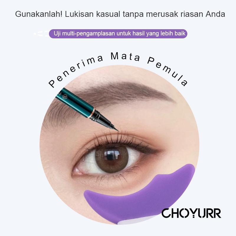 【COD】3 In 1 Alat Bantu Aplikator Maskara / Eyeliner / Eyeshadow Bahan Silikon Multi-fungsional Reusable Alat Kecantikan-CH