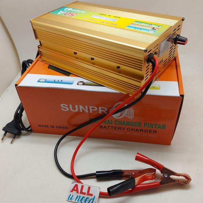 Charger Aki Mobil 50A Sunpro Cas Aki 12V 50 Amper Sunpro ORIGINAL