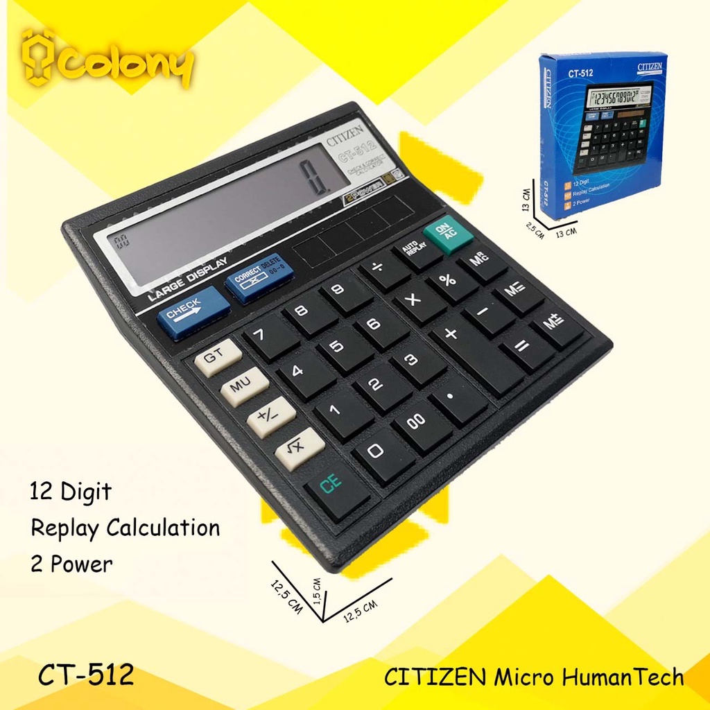 

Kalkulator Digital Citizen Original Kalkulator Sekolah Perlengkapan Alat Tulis Sekolah & Kantor