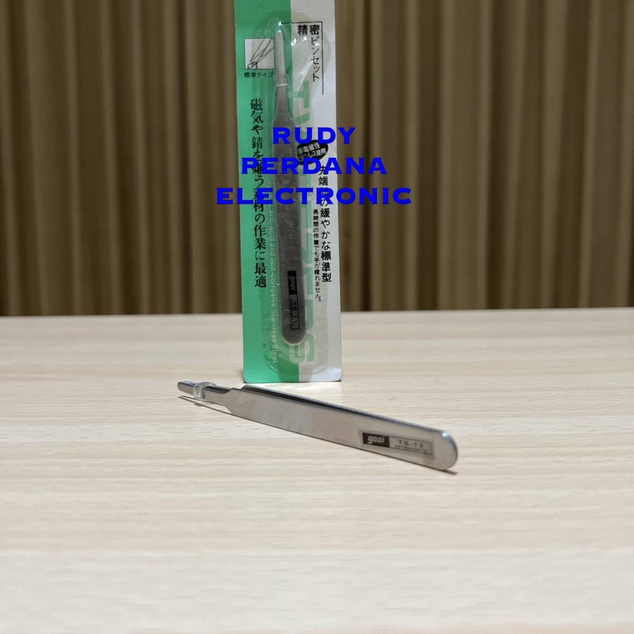 TWEEZERS ROUND ANTIMAGNETIC PINSET BULAT ANTI MAGNET GOOI TS-13