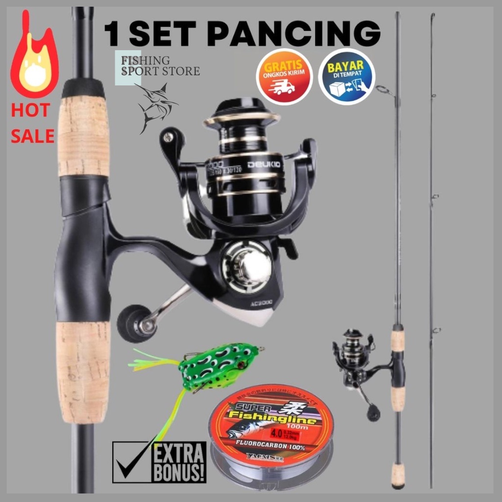 Jual Paket Mancing Mania Pancingan 1 Set Pancing Kombo Murah Joran