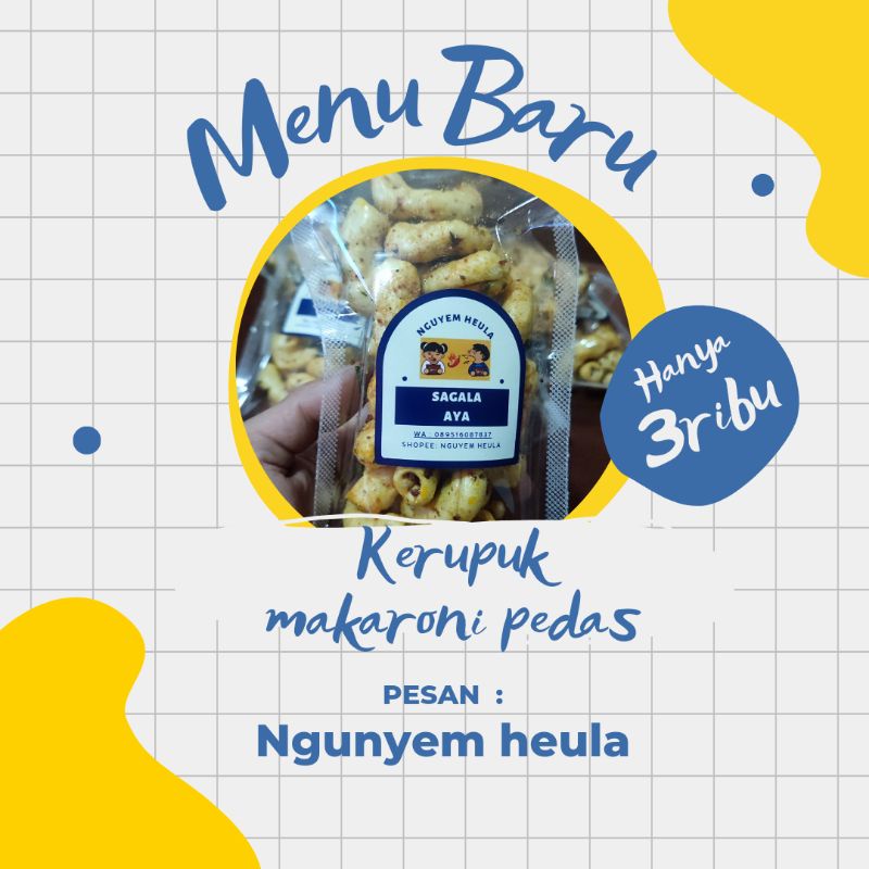 

makaroni pedas daun jeruk | murah | renyah | cemilan murah | COD |snack murah