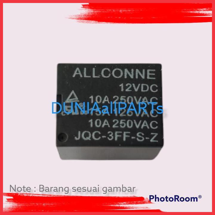 (DAP) Relay Riley allconne 12V DC 5 Pin 10A Original RELAY JQC-3FF-S-Z(T73)