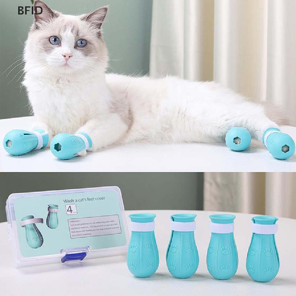 [BFID] Penutup Cakar Kucing Anti Mandi Besar Washing Cat Claw Cover Potong Kuku Penutup Kaki [ID]