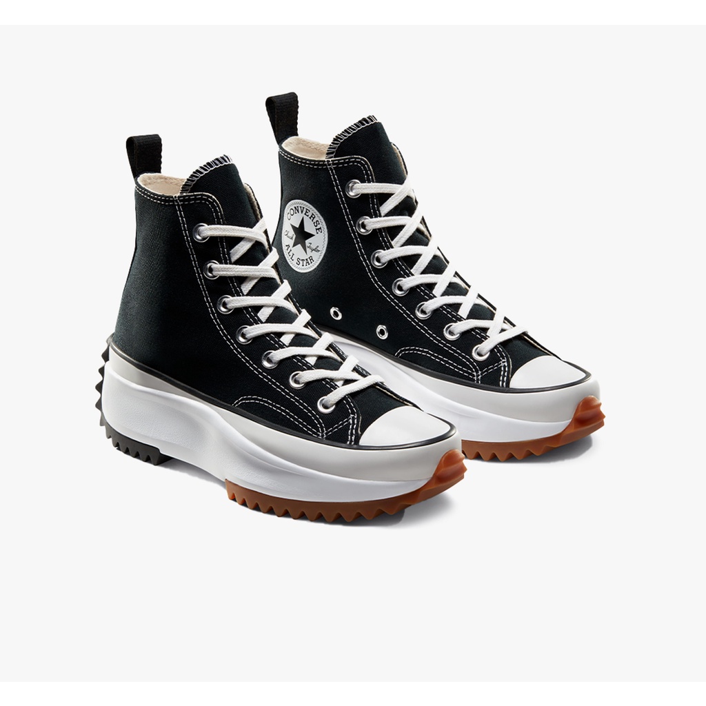 Converse Run Star Hike Hi Black White 100% Original Sneakers (Free Paper Bag)