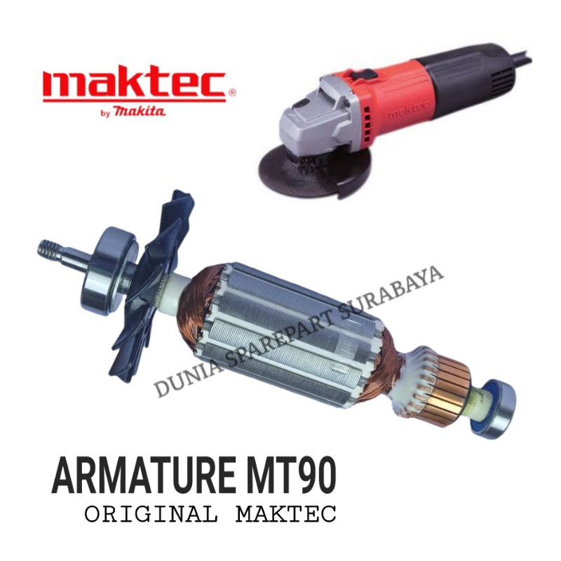PART ORIGINAL MAKTEC MT90 ARMATURE MESIN GERINDA MAKTEC MT90 / MT91A / ANGKER DINAMO MESIN GURINDA