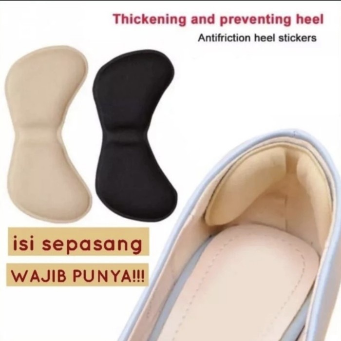 L16- SEPASANG Bantalan Insole Pelindung Tumit Lecet Pad Heel Stickers