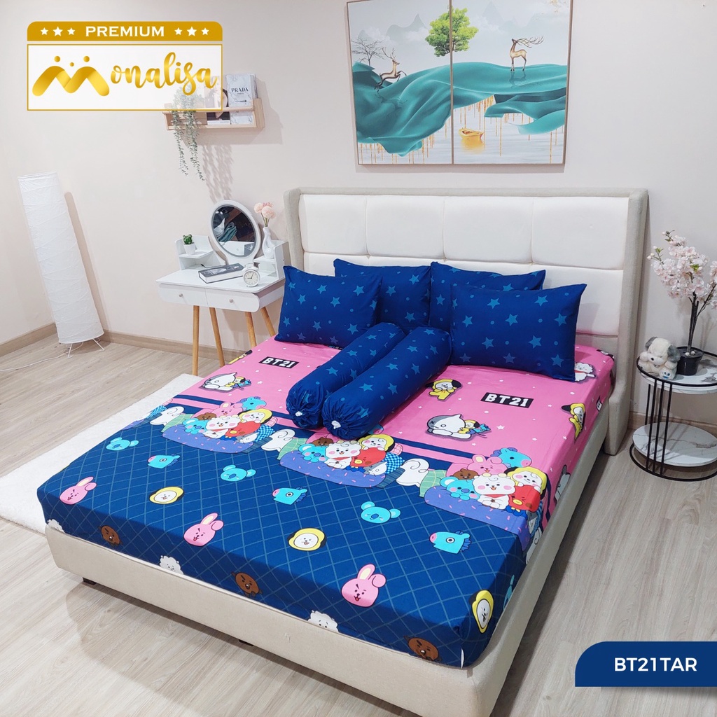 Monalisa Premium Sprei Uk 160/180 - BT21Tar